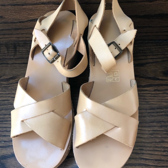 KORK-EASE platform sandals in SAND - Picture 4 of 6